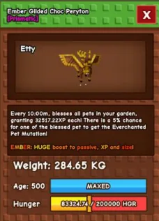Ember Gilded Choc Peryton 284.65Kg