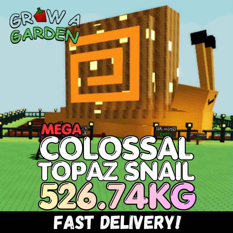 MEGA Topaz Snail 526.74KG Colossal Age 500 INSTANT DELIVERY