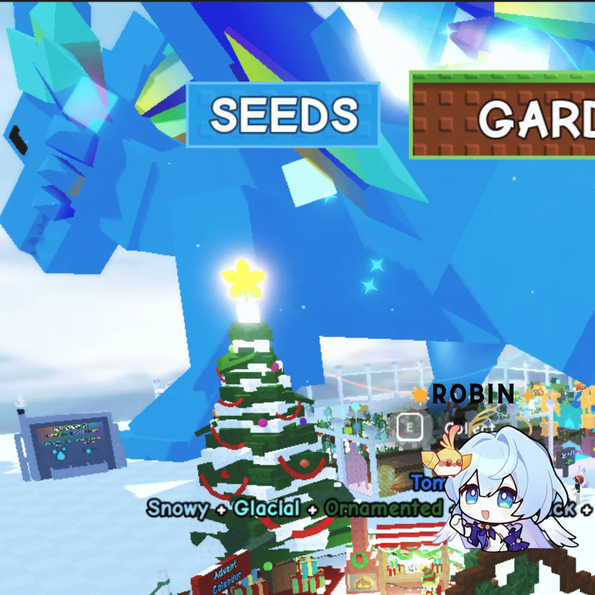 Giant Golem Rainbow Hatch Huge Frost Dragon - 61+KG - New Legendary Super Rare Cool Mutation - GiantGolem - Grow a Garden