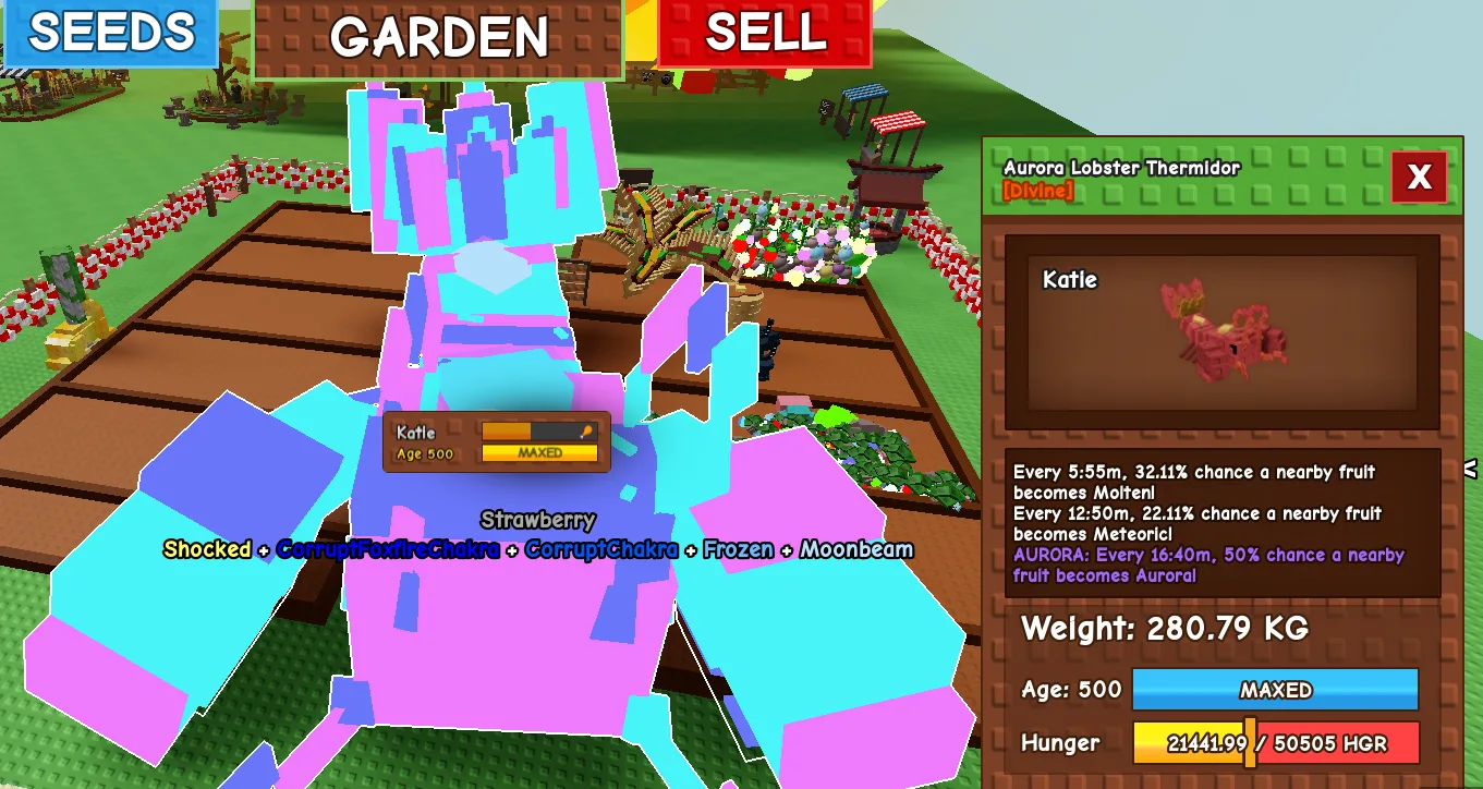 280KG+ Aurora Lobster Thermidor Divine // super handsome // Age 500 MAXED // Fruit Boost