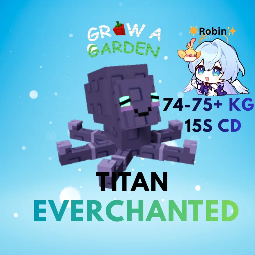 TITAN Everchanted Mimic Octopus - 74-75KG - Max Age 125 - 15s CD - New Super Cool Mutation - Grow a Garden