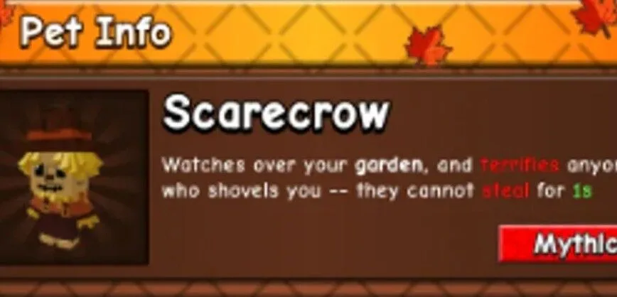 Cheapest Scarecrow pet on market (Mythic)