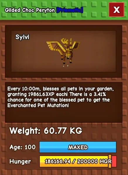 GILDED CHOC PERYTON 60KG + GROW A GARDEN