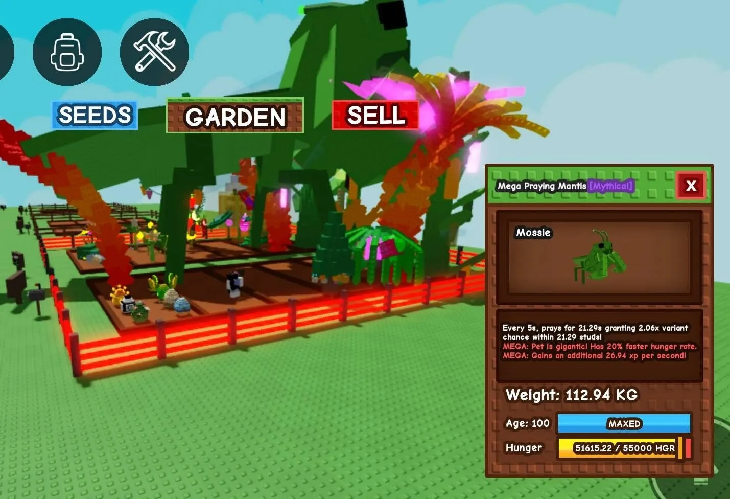 Godly / Titanic / Huge MEGA Praying Mantis - 112.94 KG (Age 100) — Account account