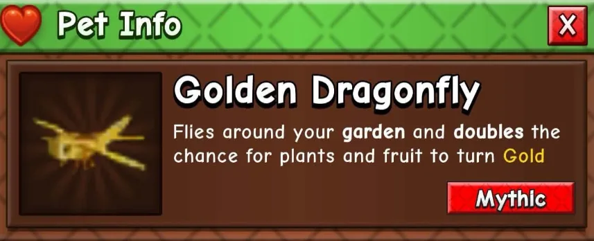 Golden Dragonfly (Mythic) — Account account