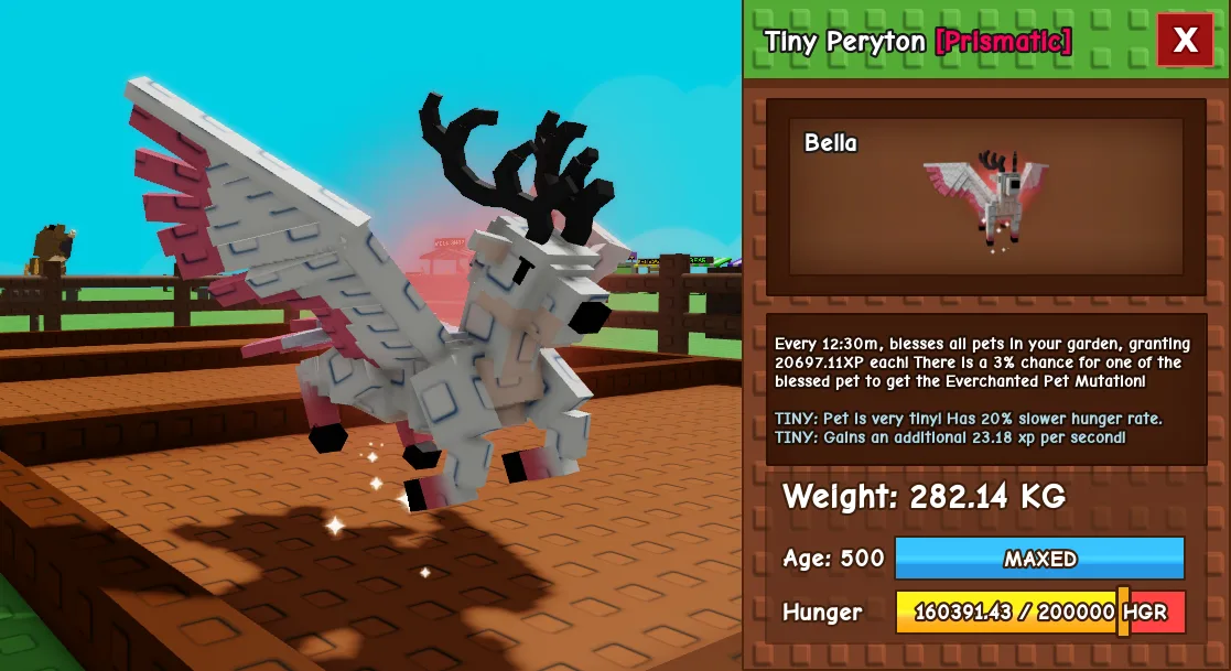 282.14kg Tiny Peryton