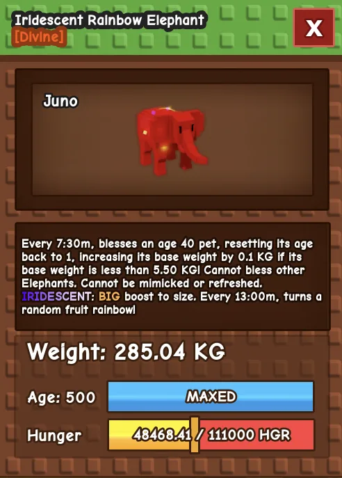 Rainbow Hatched Elephant / RBH ELEPHANT 285.04 KG CHEAPEST AND INSTANT DELHVERY