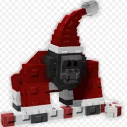 2x Christmas Gorilla