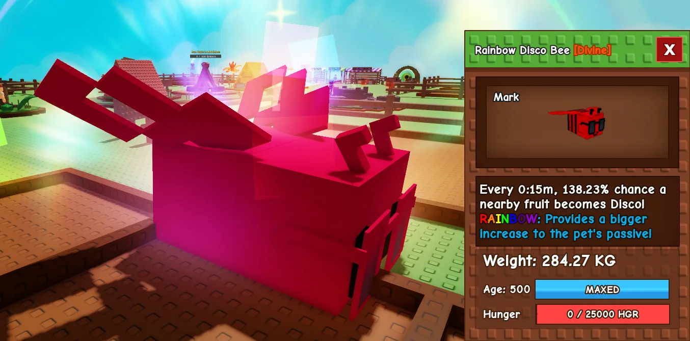 283.57kg+ Rainbow Disco Bee