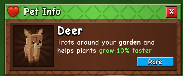 DEER GAG2 RARE PET — Account account