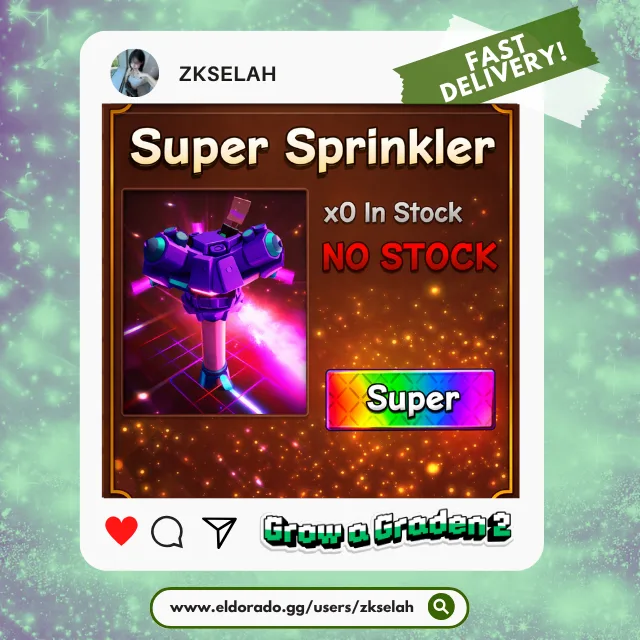 Super Sprinkler — Account account