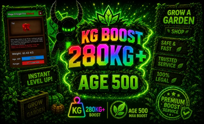 1x WEIGHT KG BOOSTING SERVICE 280KG AGE 500