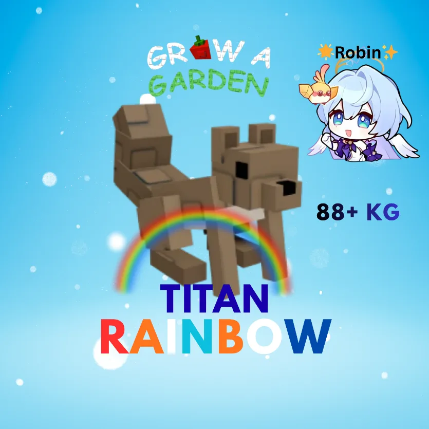 Titan Rainbow Squirrel - 85+KG - Max Passive - Grow a Garden