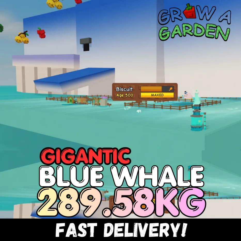 GIGANTIC Blue Whale 289.58KG Huge Age 500 INSTANT DELIVERY