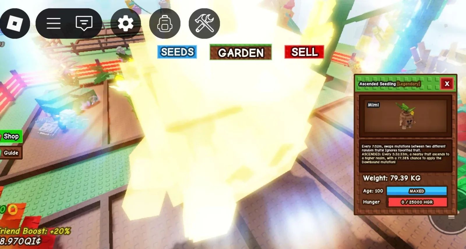 Titanic / Huge ASCENDED Seedling - 79.39 KG (Age 100)