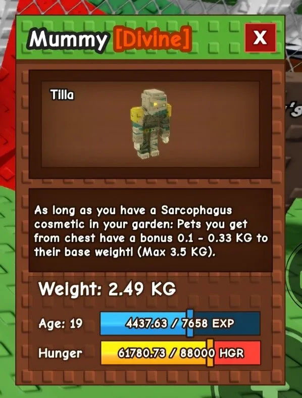 Mummy (Melhor Pet Para Chest) Delivery