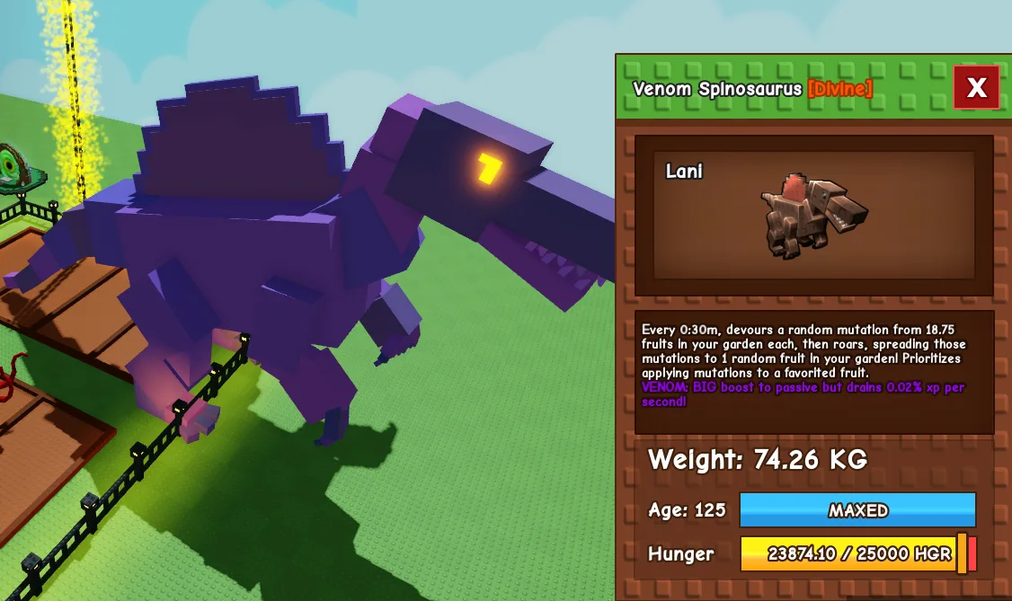 Titanic Huge Venom Spinosaurus 74Kg+ Age 125 30s CD