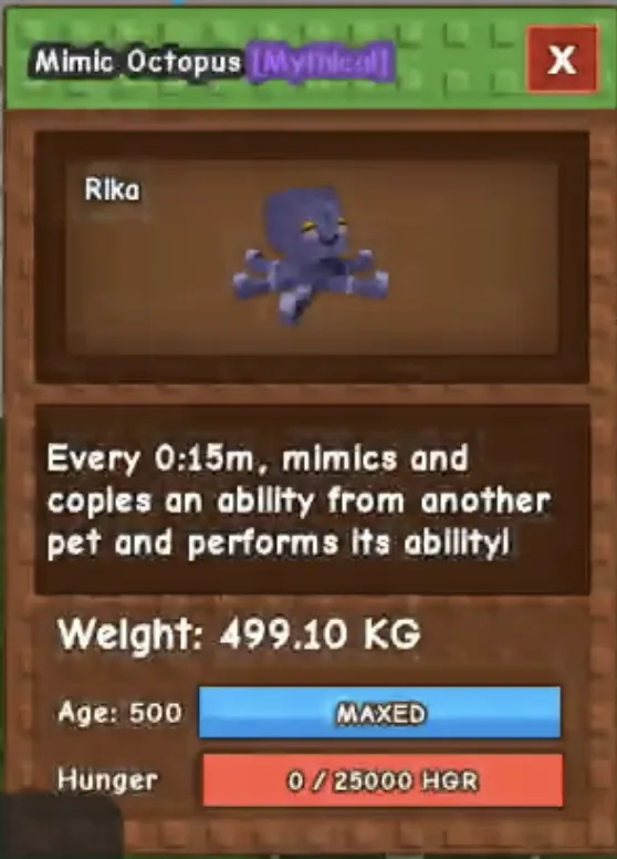 Godly Mimic Octopus Base 499.10KG Fast delivery