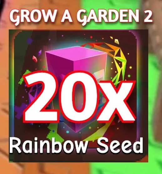 20x RAINBOW SEED GROW A GARDEN 2 — Account account