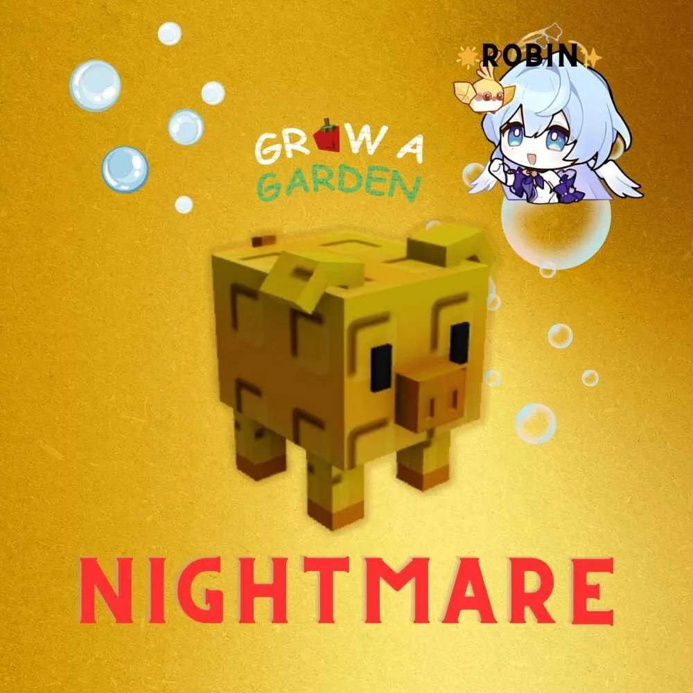 Nightmare Golden Piggy - Passive 0.2 Max For Each Gold Ingot - Grow a Garden — Account account