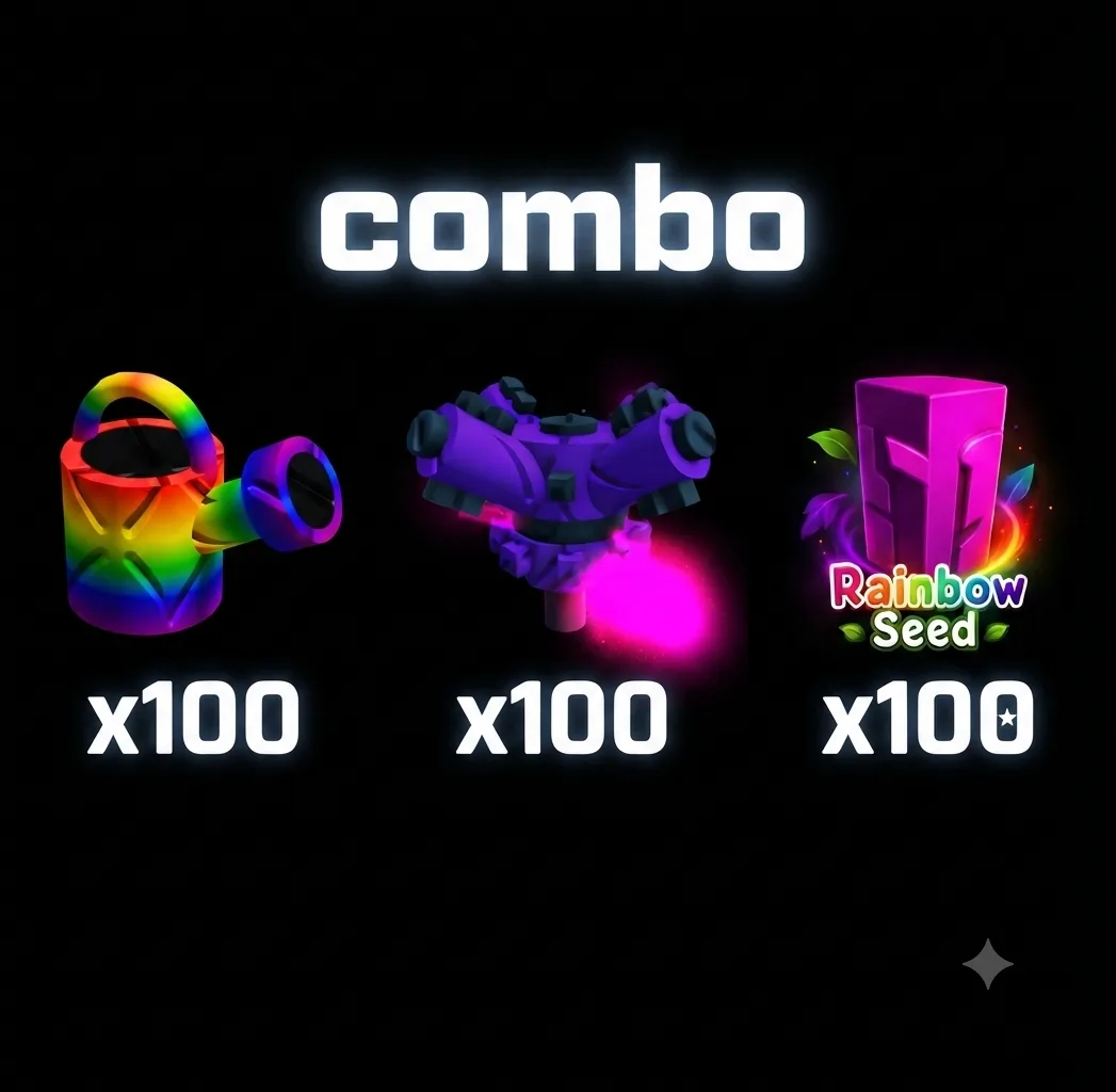 Combo x100 Super Water x100 super sprinkler x 100 rainbow seed
