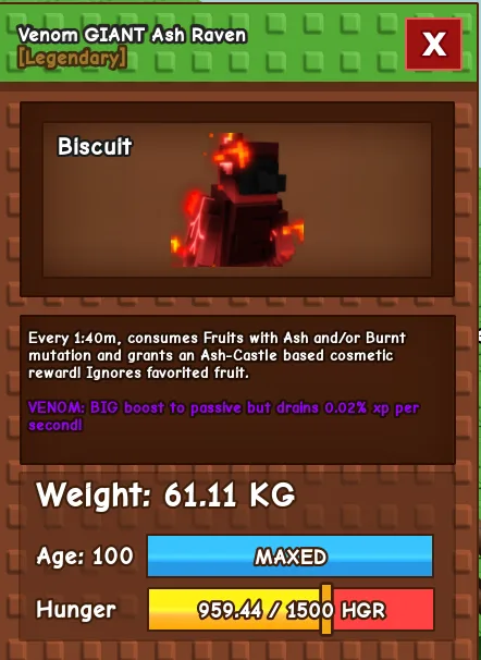 60kg+ Venom GIANT Ash Raven super handsome and cute