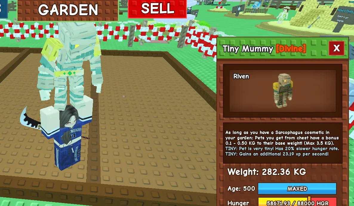 280KG+ Tiny Mummy // Divine // super handsome // Age 500 Maxed // 23.19 XP Per Second