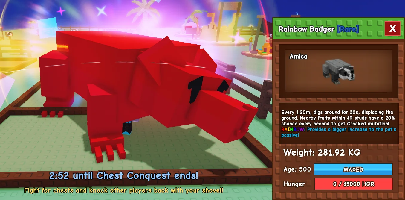 280.82kg+ Rainbow / Aurora Badger