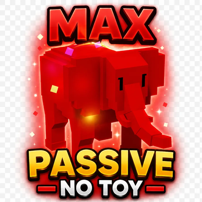 RBH ELEPHANT MAX PASSIVE NO TOY (rainbow hatched)