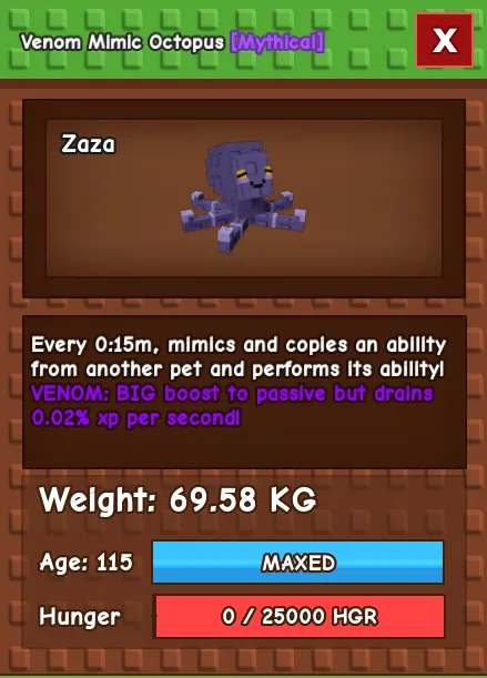 69KG VENOM MIMIC 15S NOTOY — Account account