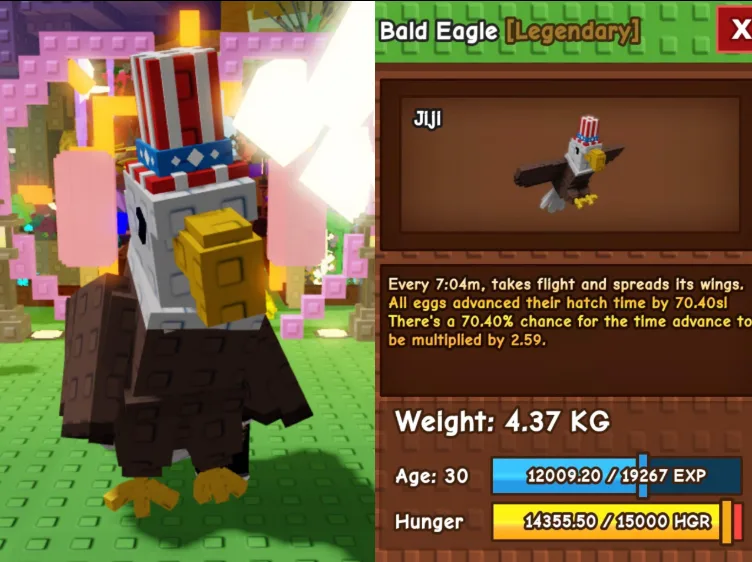 Bald Eagle - Huge 38 Kg - Mutation Random — Account account
