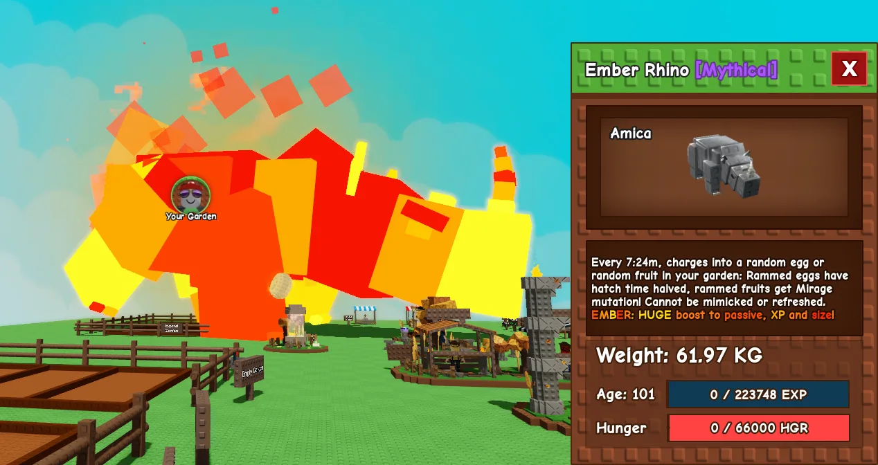 61.97kg Age 101 Ember Rhino