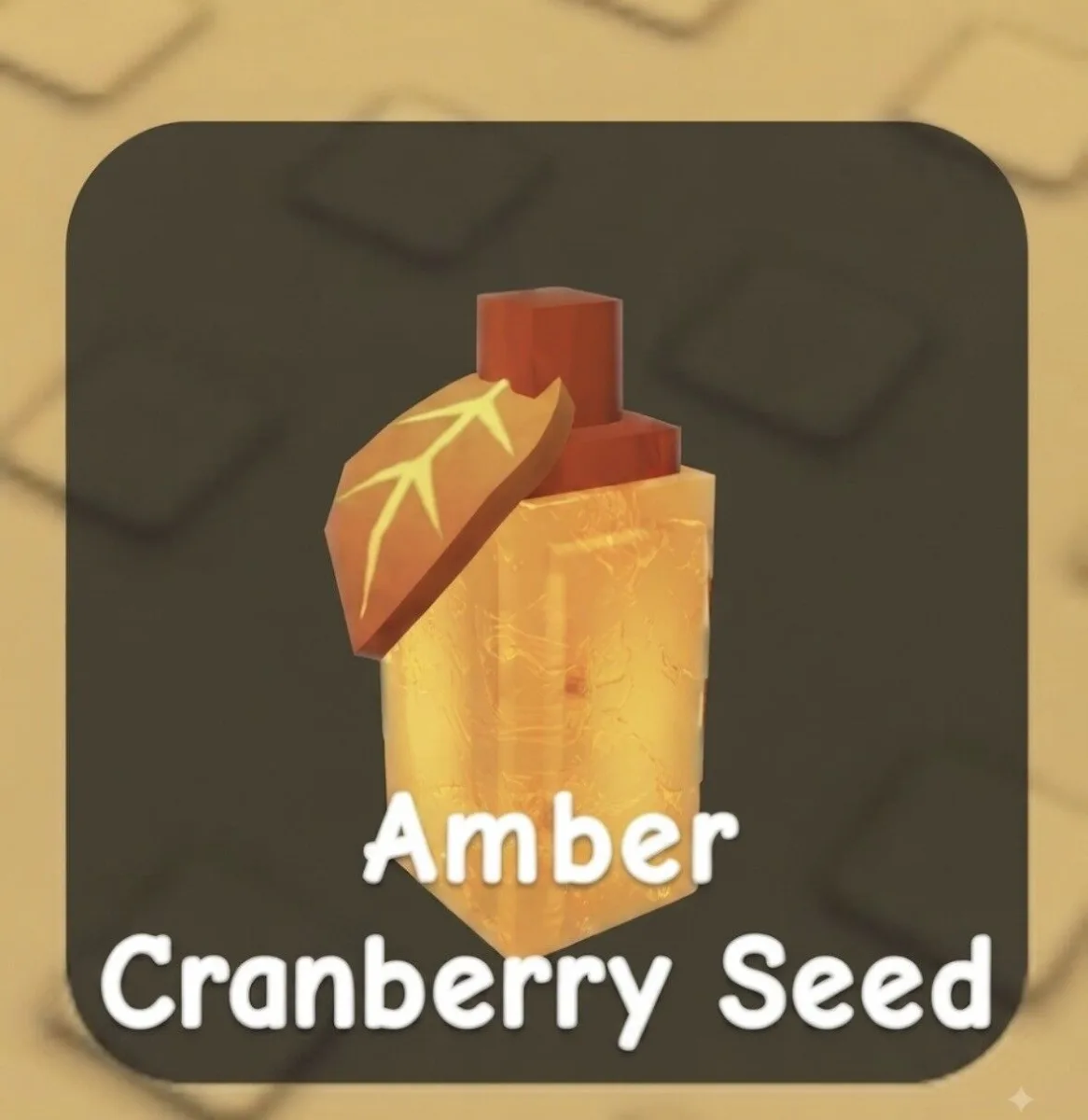 Amber Cranberry Seed