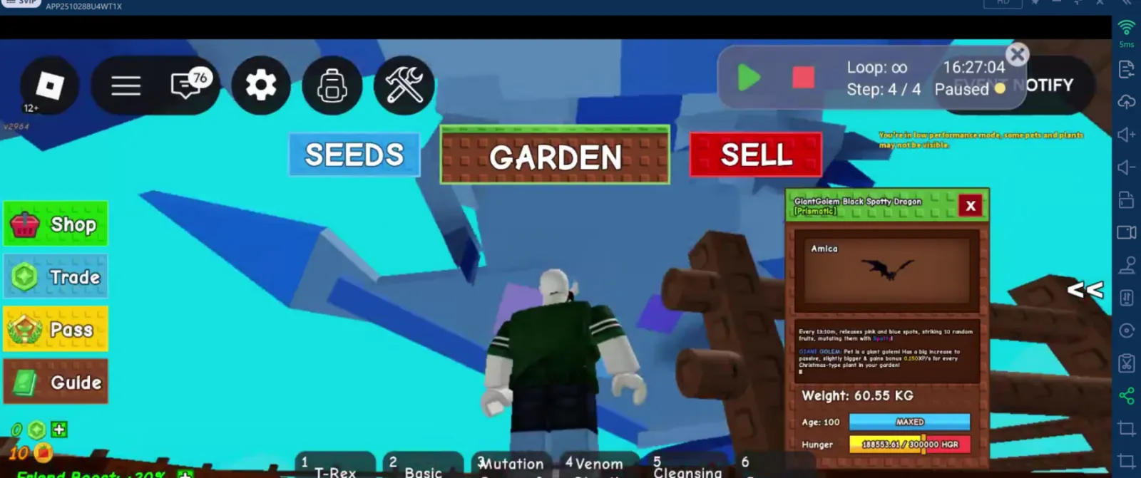 60kg+ Giantgolem Black Spotty Dragon super handsome and big