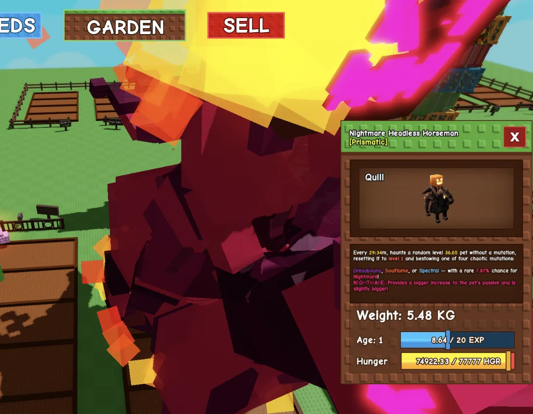 Huge Nightmare Headless Horseman 54+ KG When its max (5.48kg base)
