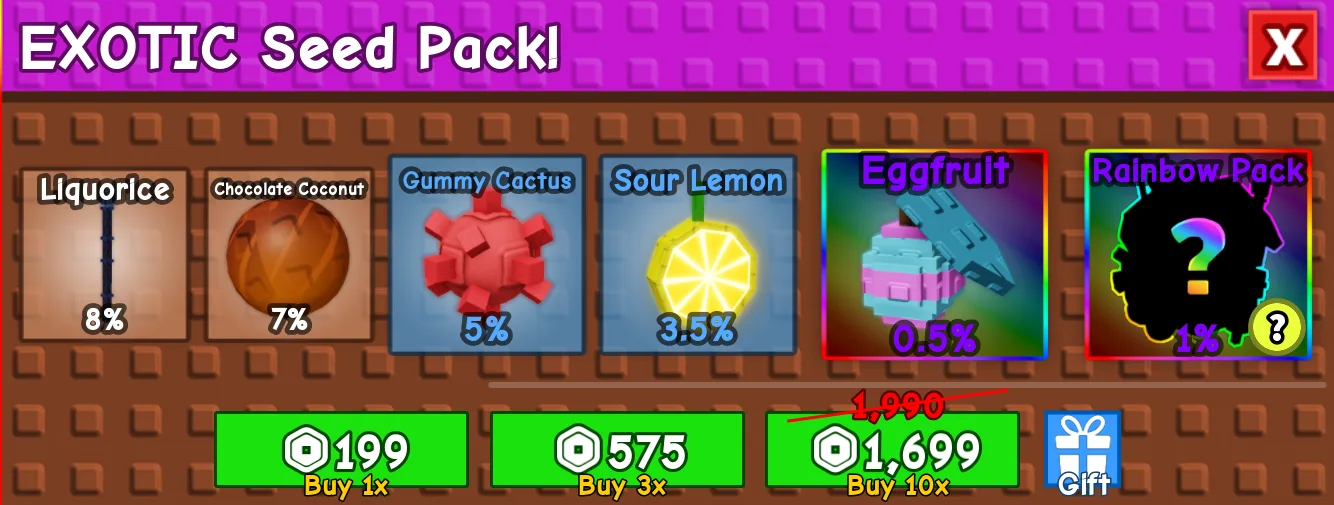 10x Exotic Easter Seed Pack 1699R — Account account
