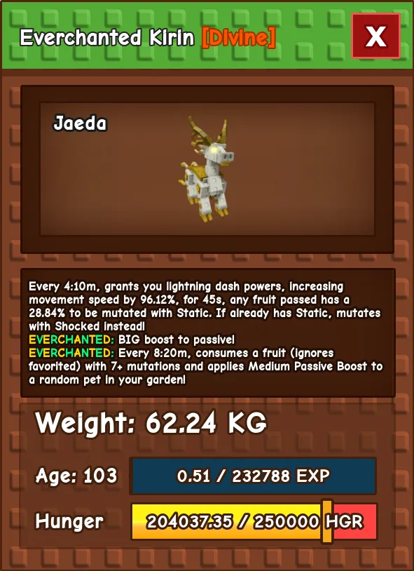 HUGE KIRIN NM / VENOM / EVER 60KG-61KG AGE 100