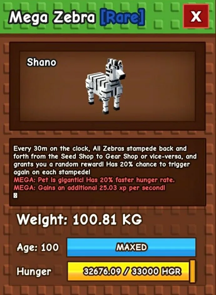 MEGA COLOSSAL Zebra (100.81 KG) TALLEST PET Ever EXISTED! Collector s Pets! — Account account