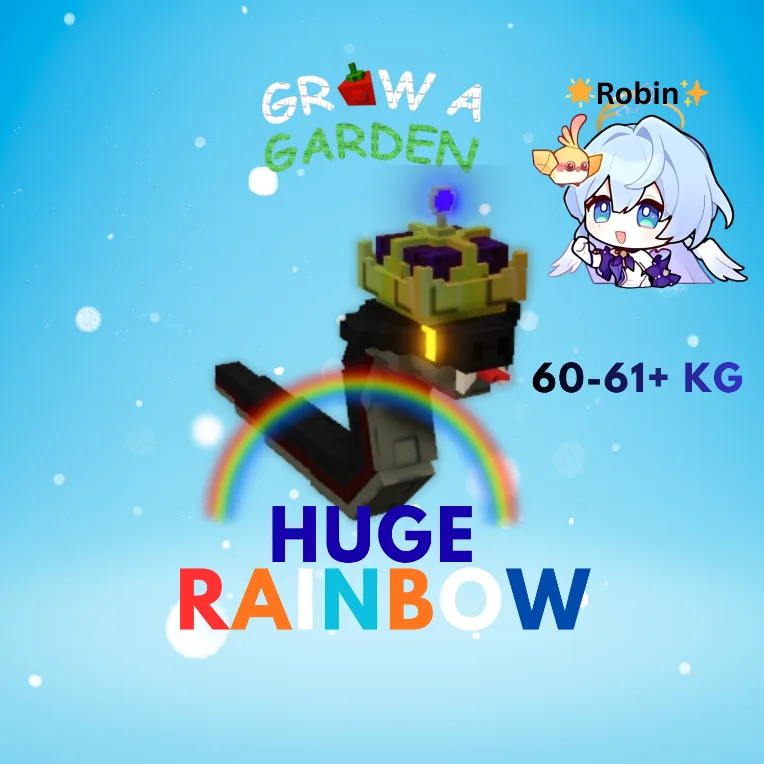 HUGE Rainbow Hex Serpent - 60-61+KG - Grow a Garden — Account account