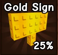2x Gold Sign