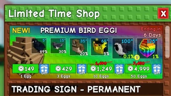 10x Premium Bird Eggs