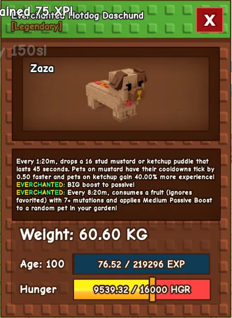 Titan/Huge HOTDOG DASCHUND 60KG+
