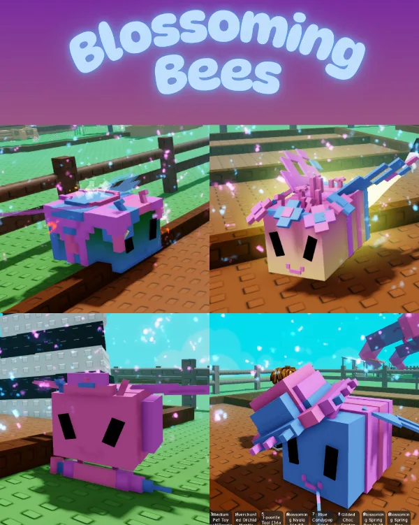4x Blossoming Bees Bundle (Random Size) — Account account