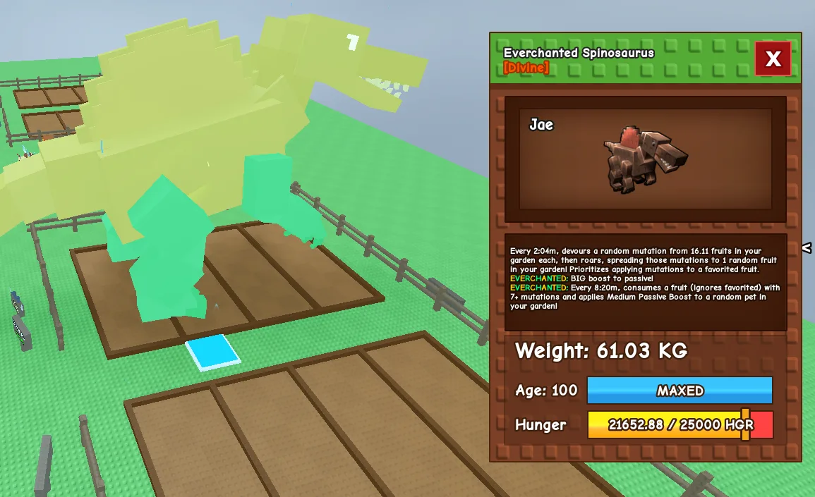 HUGE SPINOSAURUS 60KG+ EVERCHANTED MUTATION SPINO — Account account
