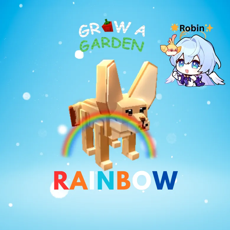 Rainbow Fennec Fox - Grow a Garden — Account account