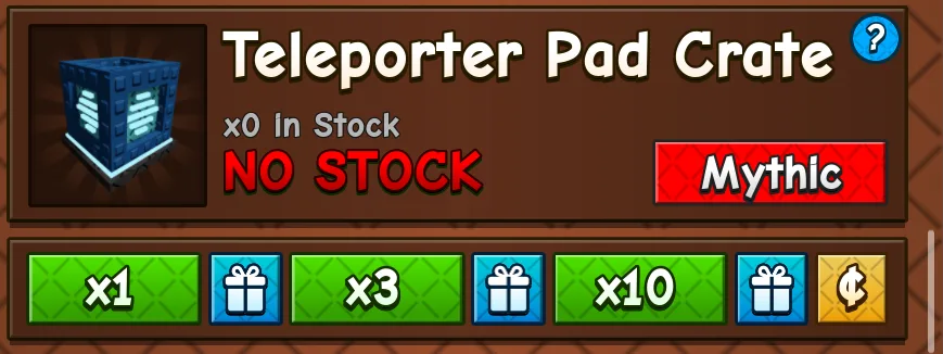 1-2 min delivery teleported pad crate(mail) (Mythic) — Account account