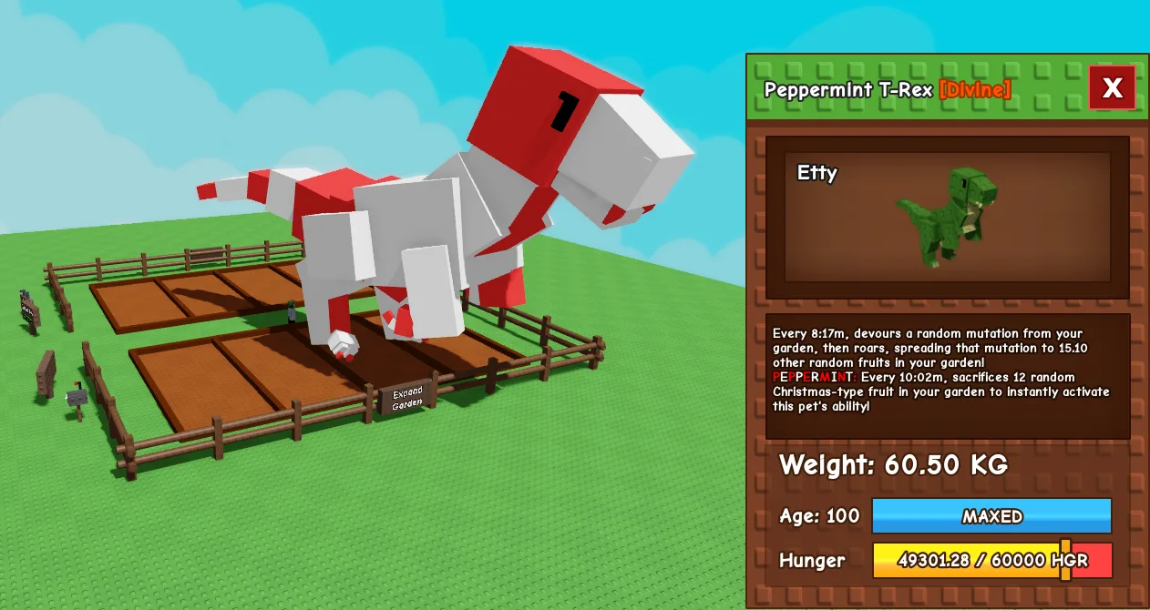 60kg+ Peppermint T-Rex — Account account