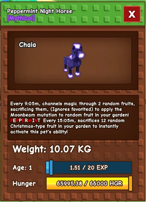 COLOSSAL NIGHT HORSE 10kg BASE