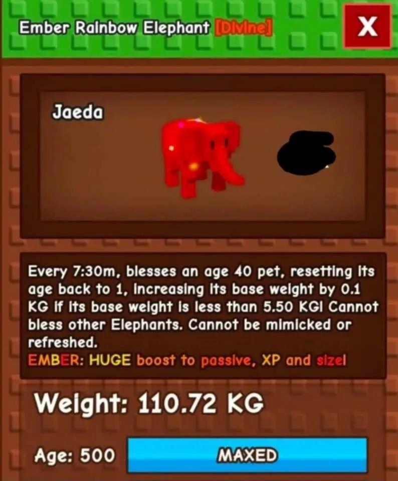 RAINBOW HATCHED ELEPHANT (RBH ELEPHANT)