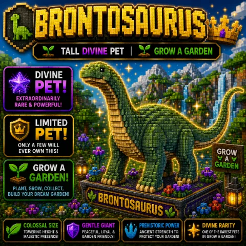 Brontosaurus Gentle Giant Pet Grow a Garden — Account account